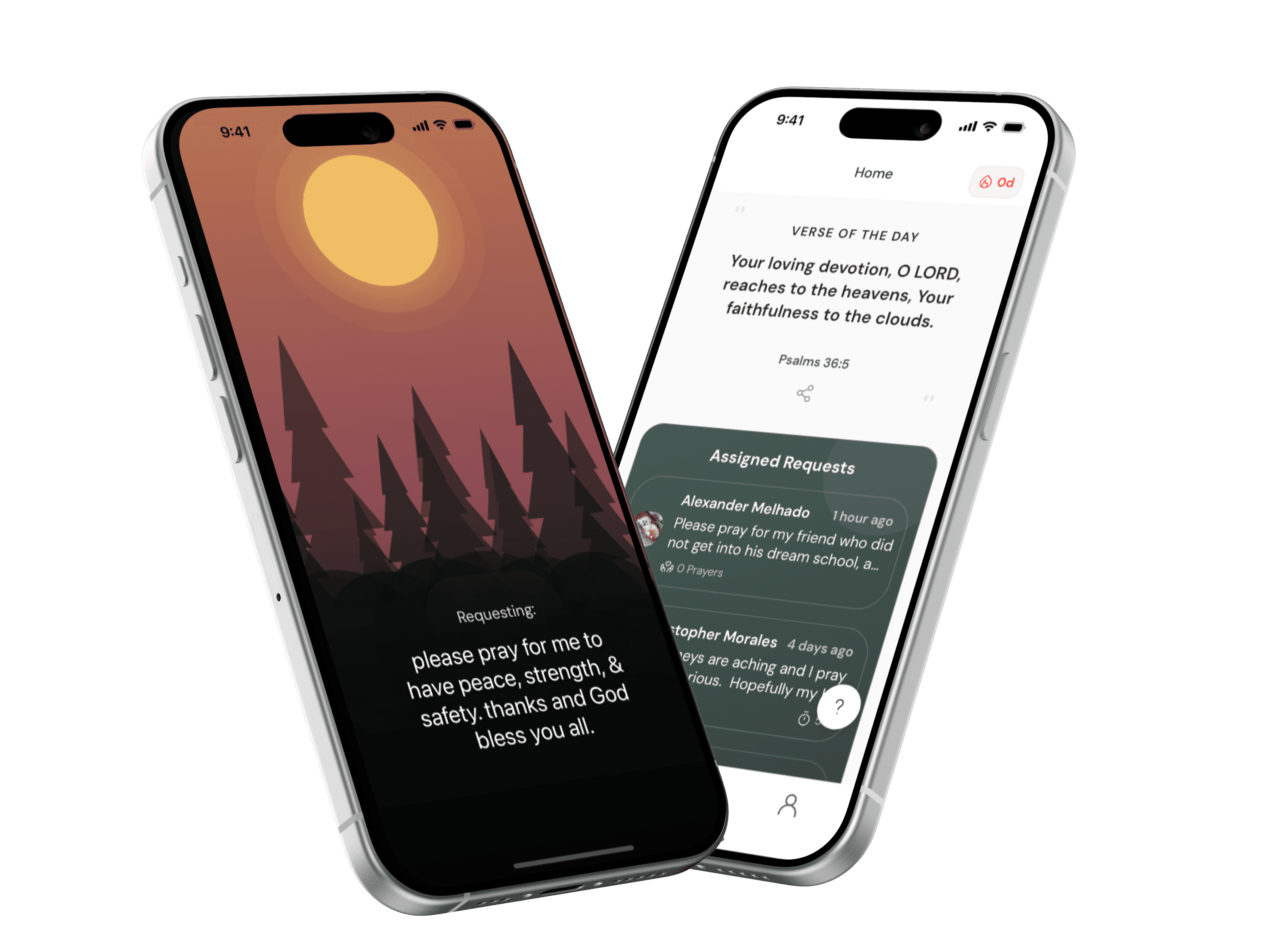 Pray4Me App Interface