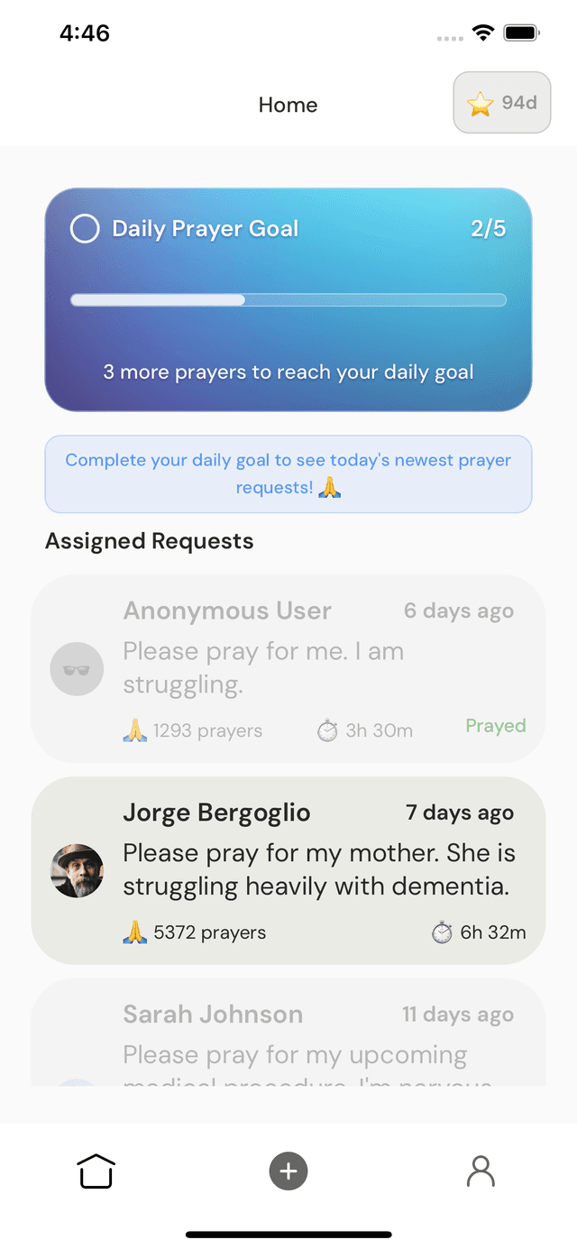 Pray4Me App Screenshot
